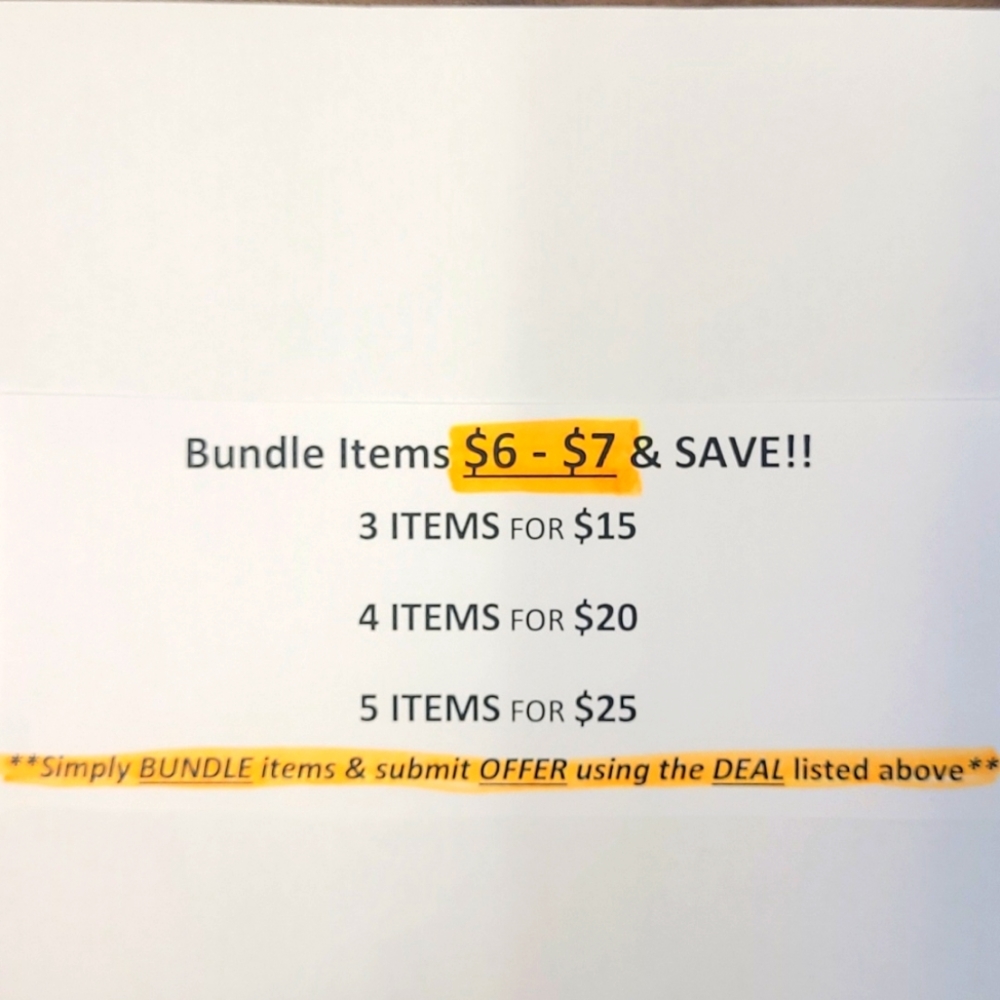 "$6-$7" BUNDLE DEAL!!